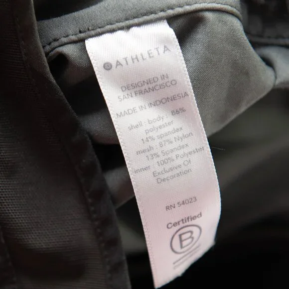 Athleta Shorts Mesh Racer Run Mid Rise 4" Built-in Brief Cameo Green Size Medium - Picture 4 of 7